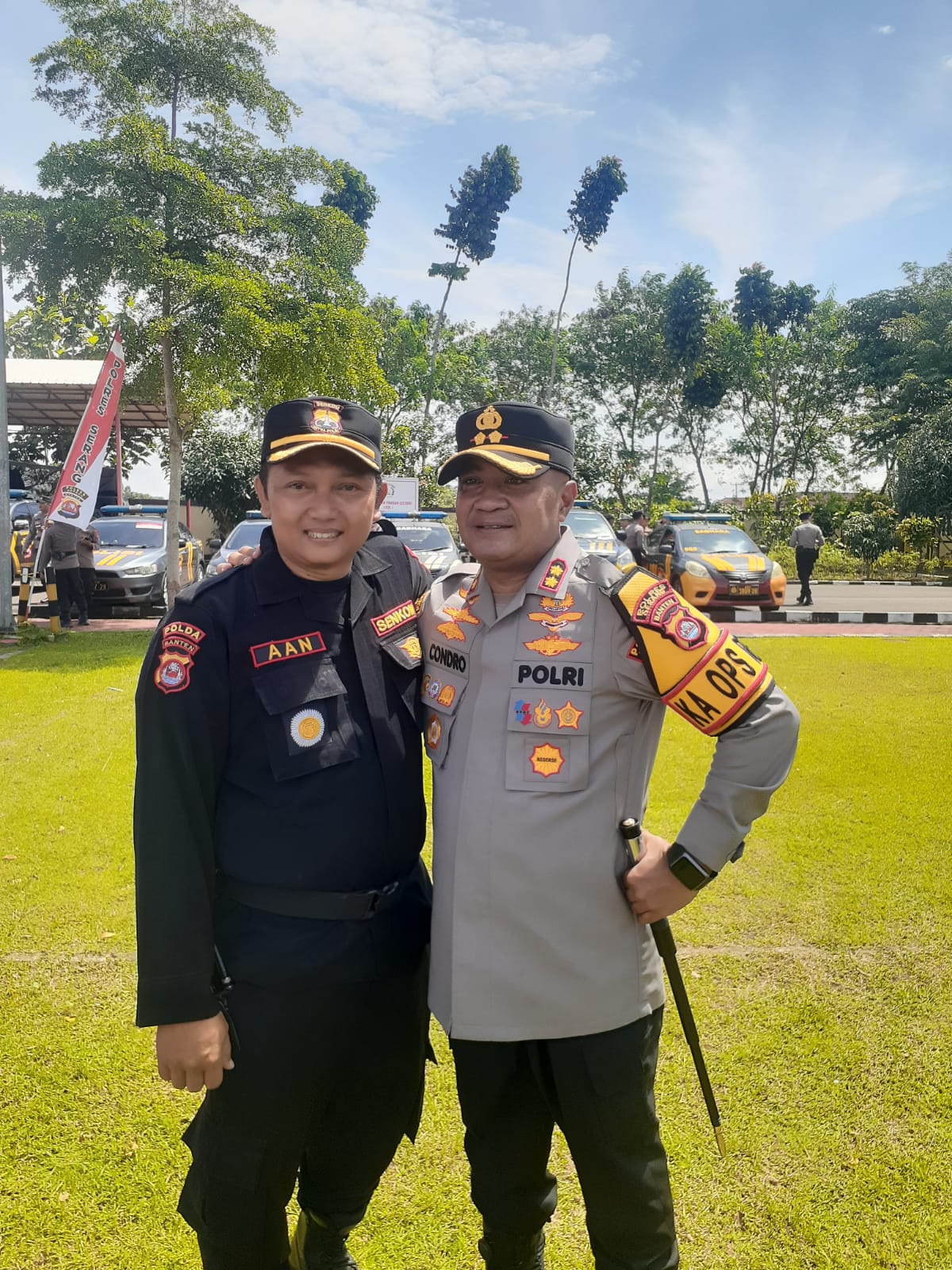 Foto bersama Kapolsek 
